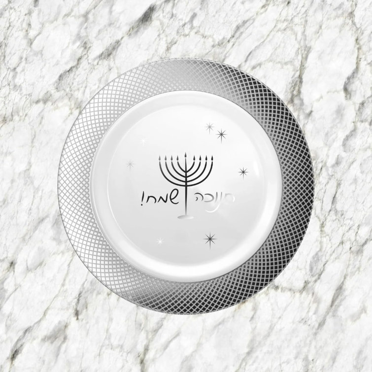 EcoQuality Disposable Plastic Hanukkah Dinner Plate Wayfair